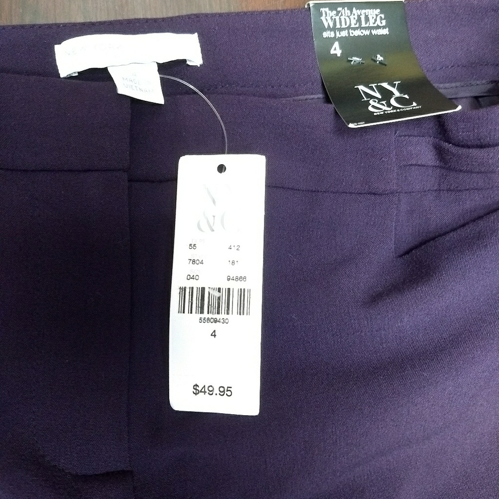 NY&C Plum Dress Pants